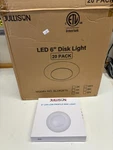 Jullison 20 Pack 6" Led Recessed Surface Mount Disk Light BLDK0615 5000K. Fixed Price $89.89.