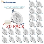 10/20/50PC 9W Led Downlight Dimmable Ceiling Recessed Wall Lamp Spot Us. Fixed Price $37.99.