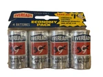 Vintage Silver Eveready Nine 9 Lives 4-PACK Cell Flashlight Battery Nos New. Fixed Price $12.94.