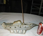 Antique Usa Metal Sea Ship Table Light Lamp Maritime Nautical Rope Art Doorstop. Fixed Price $100.00.
