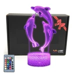 Dolphin Fish 3D Illusion Room Table Decor Lamp Sea Animals Night Light. Fixed Price $27.11.