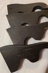 Two Pair Wood Double Rod Bracket For 1-3/8" Pole Oil Rubbed Bronze. Fixed Price $24.99.