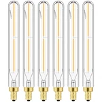 Leools E12 Led Long Tubular Light Bulbs, 7.3" T6 B11 Candelabra Pack. Fixed Price $49.98.