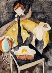 10011.DECOR Poster.room Home Art Wall.charles Demuth Painting.acrobats Jugglers. Fixed Price $53.00.