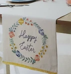 Threshold Happy Easter 14" X 72" 100% Cotton Embroidered Table Runner. Fixed Price $25.44.