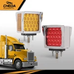 52 Led Three Stud Mount Face Red/amber With Visor Rh& Lh Pedestal Fender Light. Fixed Price $44.86.