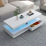 U-can Accent Led Coffee Table With Storage Modern Center Lights. Fixed Price $156.88.