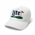 American Needle Officially Licensed Miller Lite Golf Hat, Embroidered Rope Cap,. Fixed Price $40.00.