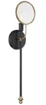 Savoy House Lighting Overyn 1-LIGHT Wall Sconce Black Brass Accents 9-9157-1-51. Fixed Price $59.00.