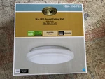 Hampton Bay In. 22-WATT Round Led Flush Mount Ceiling Light 1640 Lumens 4000K. Fixed Price $44.98.