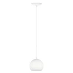 Eglo Petto 6 In. X 59 1-LIGHT White Mini Pendant With Metal Shade. Fixed Price $29.54.