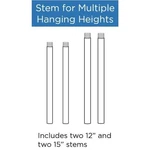 Progress Lighting, P8601-09 Brushed Nickel, 54 Inch Stem Extension Kit, New. Fixed Price $30.00.