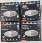 Feit Electric 4" Led Canless Recessed Downlight With Night Mode And Int.... Fixed Price $57.00.