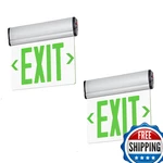 Tanlux Green Exit Signs For Business Led Edge Lit Ul 924 Hardwired. Fixed Price $145.27.