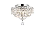 Elegant Lighting Century 12" 4 Royal Crystal Flush Mount. Fixed Price $96.64.