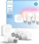 Philips Hue Essential Starter Kit: Bridge + 4 E26 Smart Bulbs,white &. Fixed Price $179.99.