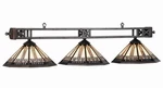 Ram Pool Table Lights Billiards Lighting WSL-B54 Three 3 Globes Stained Glass. Fixed Price $847.00.