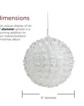 Alpine Corporation Jumbo Flashing Sphere With Warm White Led Lights. Fixed Price $24.04.