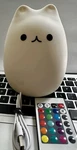 Multizenic Silicone Led Cat Night Light Remote Rechargeable. Fixed Price $12.00.