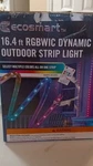 Ecosmart 16.4 Ft Rgbwic Outdoor Led Light Strip, Color Changing, Remote. Fixed Price $20.00.