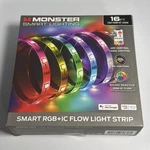 16.4 Ft Led Monster Smart Lighting Rgb+ic Indoor Flow Strip Open Box. Fixed Price $17.99.
