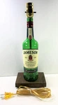Jameson Irish Whiskey Liquor Bottle Table Lamp Light Wood Base Bar Lounge Decor. Fixed Price $54.49.