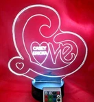 Love Heart Light Lamp Led Personalized Couple Night W/ Remote. Fixed Price $34.99.