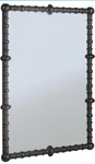 Creative Co-op Chic Wood Beaded Dowel Frame Mirror, Black. Fixed Price $212.50.