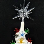 Large Moravian Sputnik Star Topper For Ceramic Christmas Tree Lights Bulbs. Fixed Price $15.95.