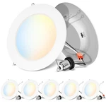 Recessed Lighting 6 Inch 5CCT 1000LM High Brightness Flat Retrofit Led Recess.... Fixed Price $58.77.