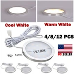 4/8/12X Under Cabinet Lighting Led Kitchen Counter Closet Puck Lamp Us. Fixed Price $20.95.