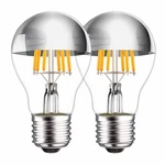Mapcyon Half Chrome Light Bulb, 6W 60 Watt Equivalent Dimmable Silver Tipped .... Fixed Price $45.26.