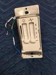 Rhine Electric UC9031 Solid State Dual Slide Ceiling Fan Control Switch. Fixed Price $9.95.