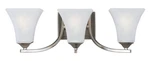 Maxim 20100FTSN Aurora 3 Bathroom Vanity Light-satin Nickel. Fixed Price $148.00.