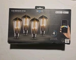Geeni Lux Edison ST19 Smart Wi-fi Led White Light 4 Pack. Fixed Price $40.00.