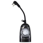 24-HOUR Heavy Duty Plug-in Timer 5" Black. Fixed Price $20.49.