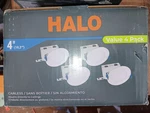 Halo New Construction In. Selectable Cct, Integrated Led Downlight, 4-PACK. Fixed Price $52.00.