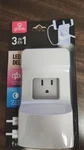 3 In 1 Globe Electric Company Soft White Led Night Light 2 Usb Outlets Nip. Fixed Price $11.99.