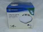Westinghouse Ceiling Fan Light Kit #77832 Antique Brass Finish Schoolhouse Glass. Fixed Price $24.00.