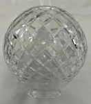 Waterford ? Style Rose Bowl Crystal Lamp Globe - Beautiful Other Uses Mint. Fixed Price $19.95.