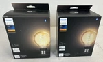 Lot Of -philips Hue Dimmable Amber Vintage G25 Thin Filament Edison Bulb -E26. Fixed Price $35.98.