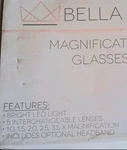 Bella Lash Magnification Glasses, Led Light, 5 Lenses, Headband, Black/clear. Fixed Price $31.99.