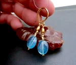 Beautiful Aaaaa Gem Brazil Aquamarine Earrings 24K Vermeil On Sterling Silver. Fixed Price $194.25.