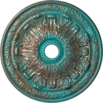 Ekena Millwork CM30FLCGS Flagstone Ceiling Medallion Copper Green Patina 30OD X. Fixed Price $95.29.