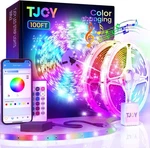 Tjoy Led Lights For Bedroom 100FT, Rgb Color Changing Strip Lighting With.... Fixed Price $21.03.