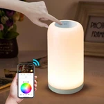 Luxxflour Dimmable Touch Night Light - Brightness 4.1" 7.5", White. Fixed Price $31.99.