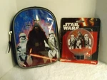 Star Wars Kylo Ren Mini Backpack And Darth Vader Storm Troopers Nightlight Lot. Fixed Price $12.00.