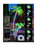 7FT Smart Lighted Palm Tree, Diy Color Changing Led Artificial 3 Tr.... Fixed Price $174.99.