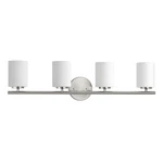 Progress Lighting 4-LIGHT Etched White Glass Modern Bath Vanity Light, Replay---. Fixed Price $87.47.