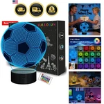 Kids Night Light Soccer 3D Optical Illusion Lamp With Remote Control 16 Color.... Fixed Price $28.99.